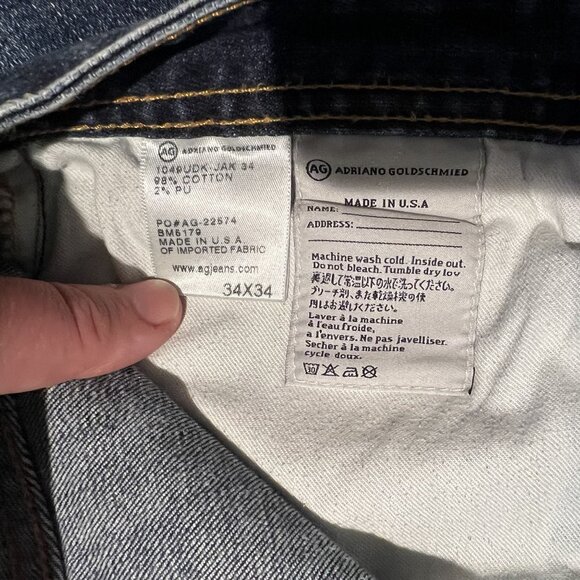 Adriano Goldschmied The Protege Mens Straight Leg Jeans 34 x 34 - Picture 8 of 12